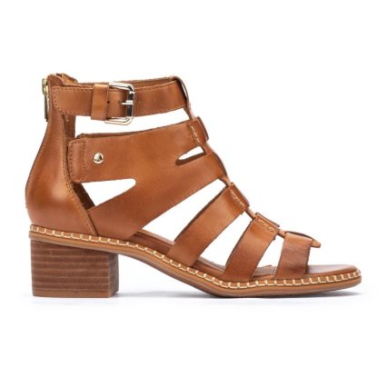 Women's Pikolinos BLANES Heels Sandals Brown | NZ D7A9013